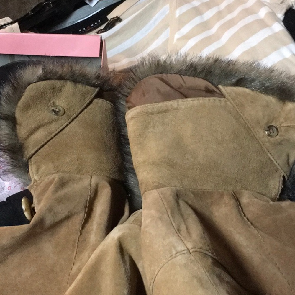 Alfani Petite Genuine Leather jacket - Picture 7 of 8